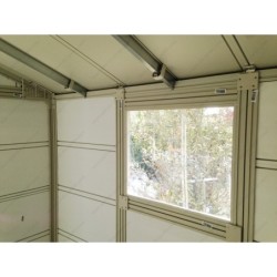 Grosfillex Abri de jardin résine PVC Blanc 11.2m²