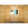 Gardy Shelter Abri de jardin bois 5 à 10 m² Bois massif Marron 9m²
