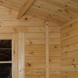 Gardy Shelter Abri de jardin bois 5 à 10 m² Bois massif Marron 9m²