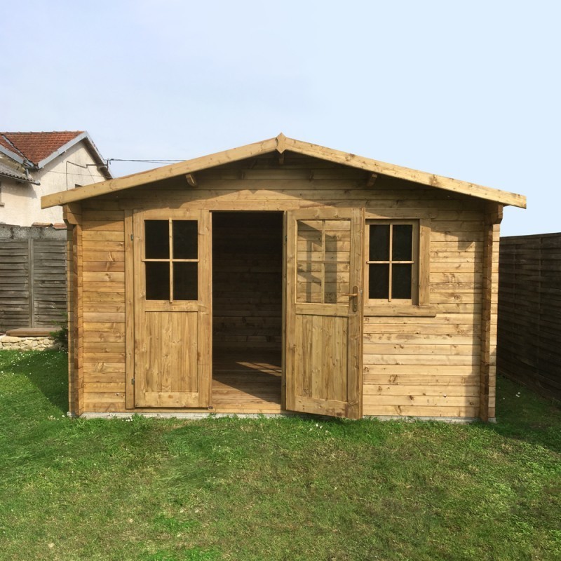 Gardy Shelter Abri de jardin bois 10 à 15 m² Bois massif Marron 11.86m² Gardy Shelter Abri de jardin bois 10 à 15 m² Bois massif Marron 11.86m²