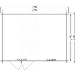 Gardy Shelter Abri de jardin bois 10 à 15 m² Bois massif Marron 11.86m²