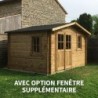 Gardy Shelter Abri de jardin bois 10 à 15 m² Bois massif Marron 11.86m²