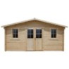 Gardy Shelter Abri de jardin bois 15 à 20 m² Bois massif Marron 19.8m²