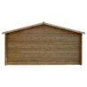 Gardy Shelter Abri de jardin bois 15 à 20 m² Bois massif Marron 19.8m²
