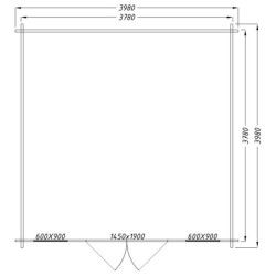 Gardy Shelter Abri de jardin bois 15 à 20 m² Bois massif Marron 16m²