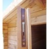 Gardy Shelter Abri de jardin bois 15 à 20 m² Bois massif Marron 16m²