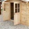 Gardy Shelter Abri de jardin bois 5 à 10 m² Bois massif Marron 9m²