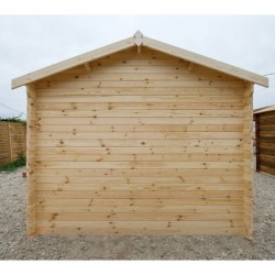 Gardy Shelter Abri de jardin bois 5 à 10 m² Bois massif Marron 9m²