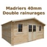 Gardy Shelter Abri de jardin bois 15 à 20 m² Bois Marron 19.8m²