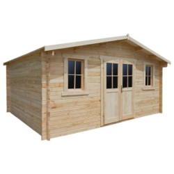 Gardy Shelter Abri de jardin bois 15 à 20 m² Bois Marron 19.8m²