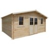 Gardy Shelter Abri de jardin bois 15 à 20 m² Bois Marron 19.8m²