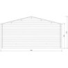 Gardy Shelter Abri de jardin bois 15 à 20 m² Bois Marron 19.8m²