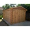 Gardy Shelter Garage bois Bois Marron 14.84m²
