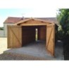 Gardy Shelter Garage bois Bois Marron 14.84m²