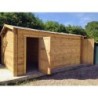 Gardy Shelter Garage bois Bois Marron 14.84m²