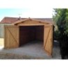Gardy Shelter Garage bois Bois Marron 14.84m²