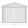 Gardy Shelter Garage bois Bois Marron 14.84m²