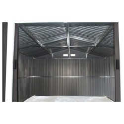 X-Metal Abri de jardin métal Acier galvanisé Gris 10.85m²