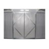 X-Metal Abri de jardin métal Acier galvanisé Gris 10.85m²