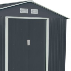 X-Metal Abri de jardin métal Acier galvanisé Gris 10.85m²