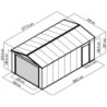X-Metal Garage métal Acier galvanisé Gris 19.52m²