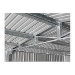 X-Metal Garage métal Acier galvanisé Gris 19.61m²