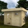 Gardy Shelter Abri de jardin bois 5 à 10 m² Bois massif Marron 7.5m²