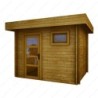 Gardy Shelter Abri de jardin bois 5 à 10 m² Bois massif Marron 7.5m²