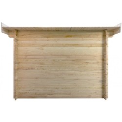 Gardy Shelter Abri de jardin bois 5 à 10 m² Bois massif Marron 9m²