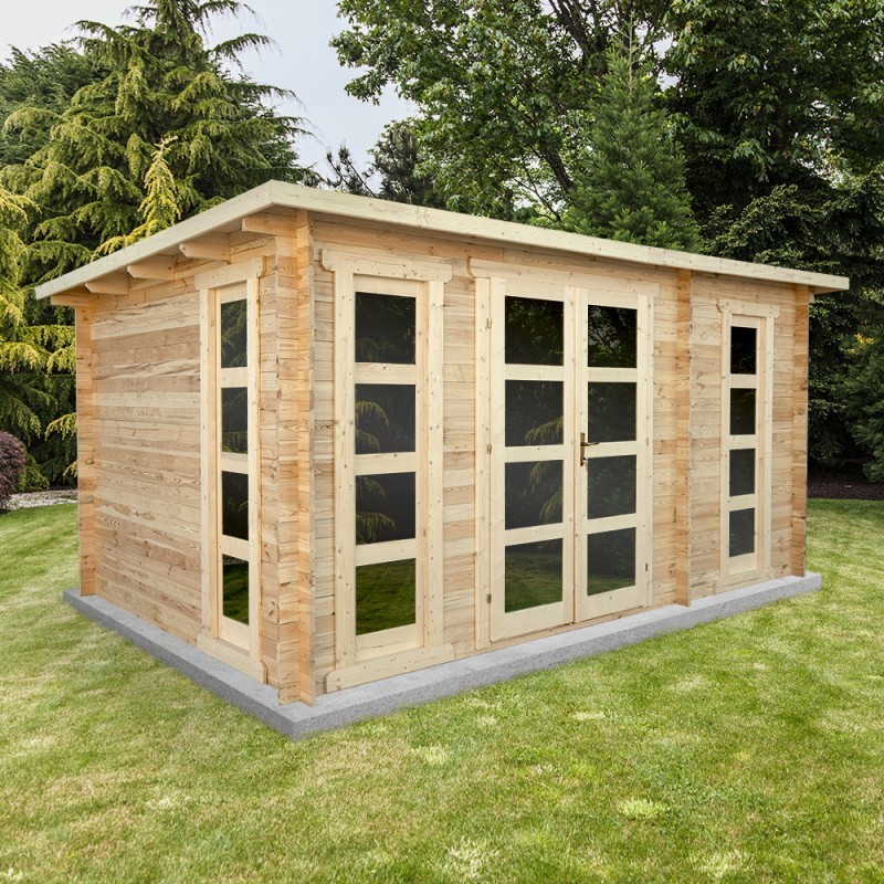 Gardy Shelter Abri de jardin bois 10 à 15 m² Bois massif Marron 15m² Gardy Shelter Abri de jardin bois 10 à 15 m² Bois massif Marron 15m²