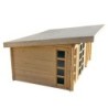 Gardy Shelter Abri de jardin bois 15 à 20 m² Bois massif Marron 19.07m²