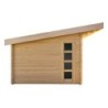 Gardy Shelter Abri de jardin bois 15 à 20 m² Bois massif Marron 19.07m²