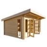 Gardy Shelter Abri de jardin bois 15 à 20 m² Bois massif Marron 19.07m²