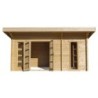 Gardy Shelter Abri de jardin bois 15 à 20 m² Bois massif Marron 19.07m²