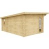 Gardy Shelter Abri de jardin bois 15 à 20 m² Bois massif Marron 19.07m²