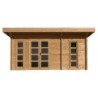 Gardy Shelter Abri de jardin bois 15 à 20 m² Bois Marron 19.25m²