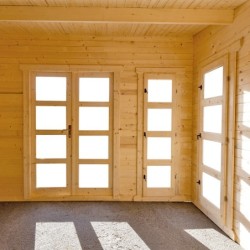 Gardy Shelter Abri de jardin bois 15 à 20 m² Bois Marron 19.25m²