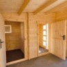 Gardy Shelter Abri de jardin bois 15 à 20 m² Bois Marron 19.25m²