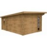 Gardy Shelter Abri de jardin bois 15 à 20 m² Bois Marron 19.25m²