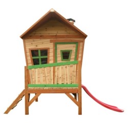 Axi Cabanes enfants Bois massif Naturel