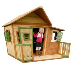 Axi Cabanes enfants Bois massif Naturel