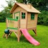 Axi Cabanes enfants Bois massif Naturel