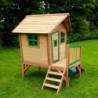 Axi Cabanes enfants Bois massif Naturel