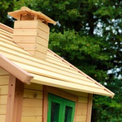 Axi Cabanes enfants Bois massif Naturel