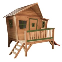 Axi Cabanes enfants Bois massif Naturel