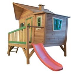 Axi Cabanes enfants Bois massif Naturel