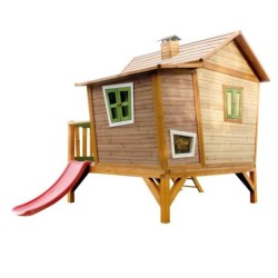 Axi Cabanes enfants Bois massif Naturel