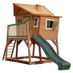 Axi Cabanes enfants Bois massif Naturel