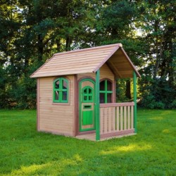 Axi Cabanes enfants Bois massif Naturel