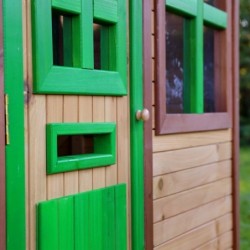 Axi Cabanes enfants Bois massif Naturel
